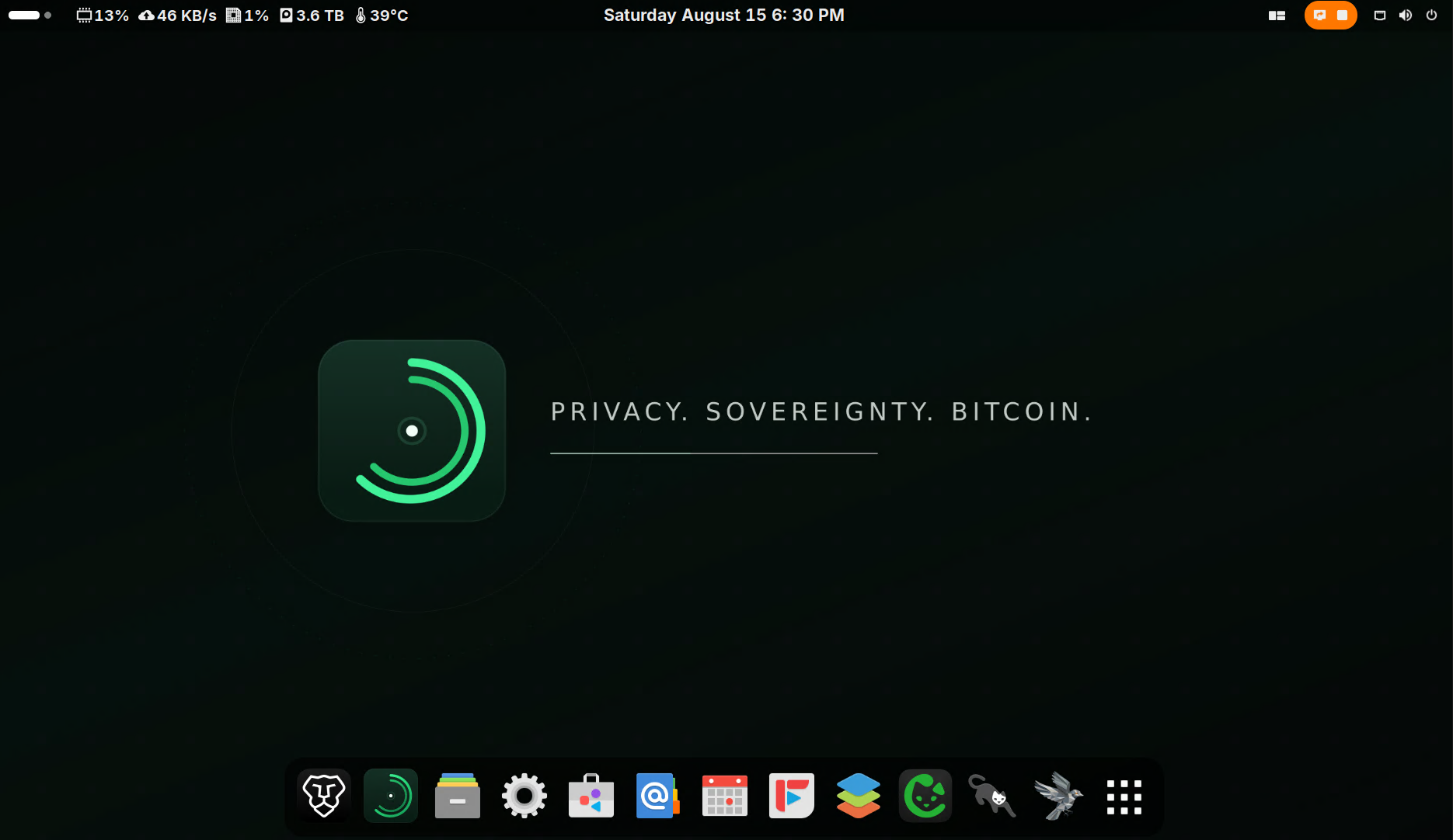 Sovran_SystemsOS private Bitcoin desktop